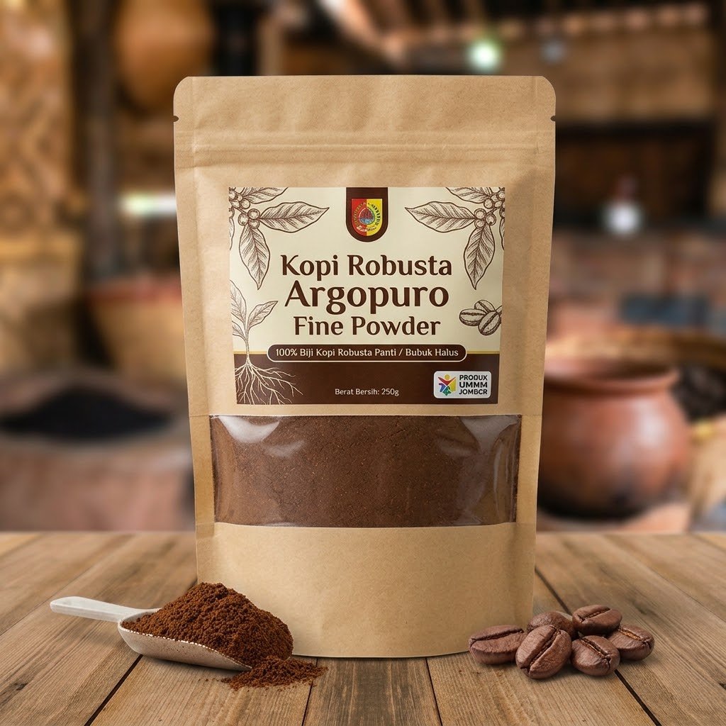 Kopi Robusta Argopuro Fine Powder