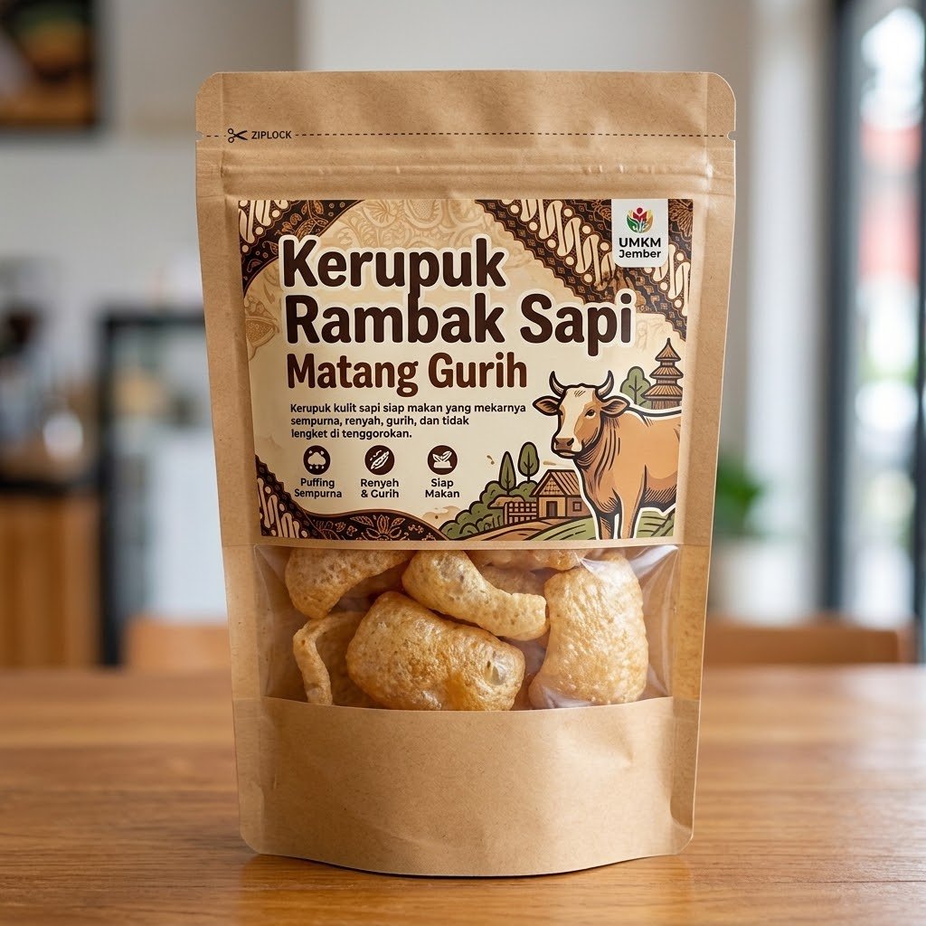 Kerupuk Rambak Sapi Matang Gurih